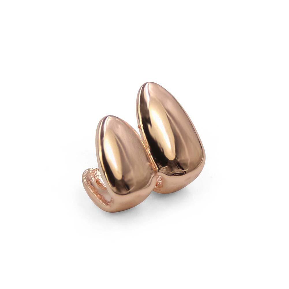 Unisex Halloween Costume False Teeth Copper Fangs Grillz - Q865