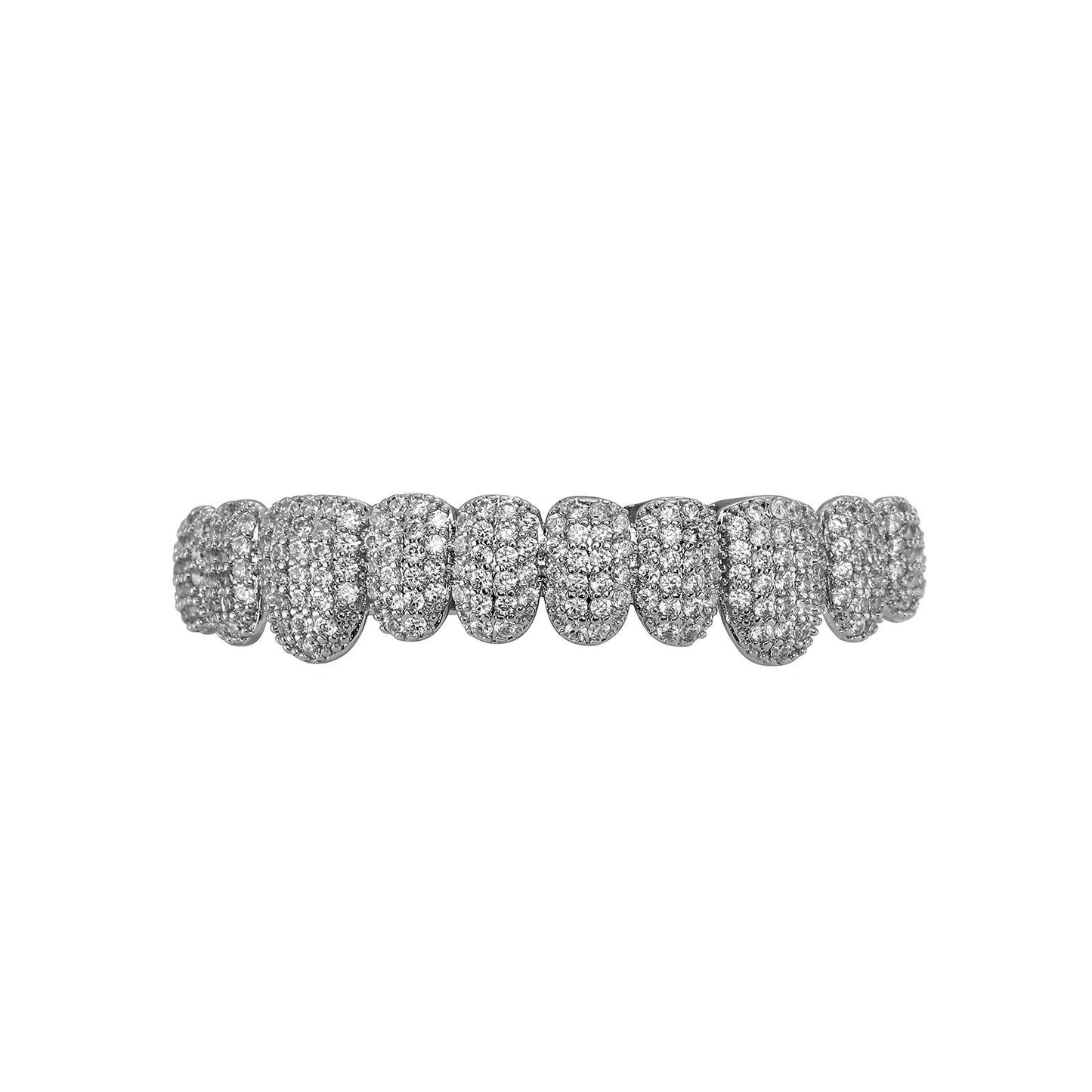 Unisex Cubic Zirconia 10 Teeth Grillz For Men&Women Hiphop Accessories Grills Comfortable K235