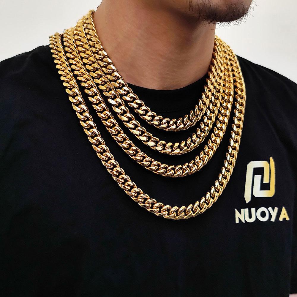 Men's Miami Luxe Cuban Chain Necklace 16-30" Chain Length -D379