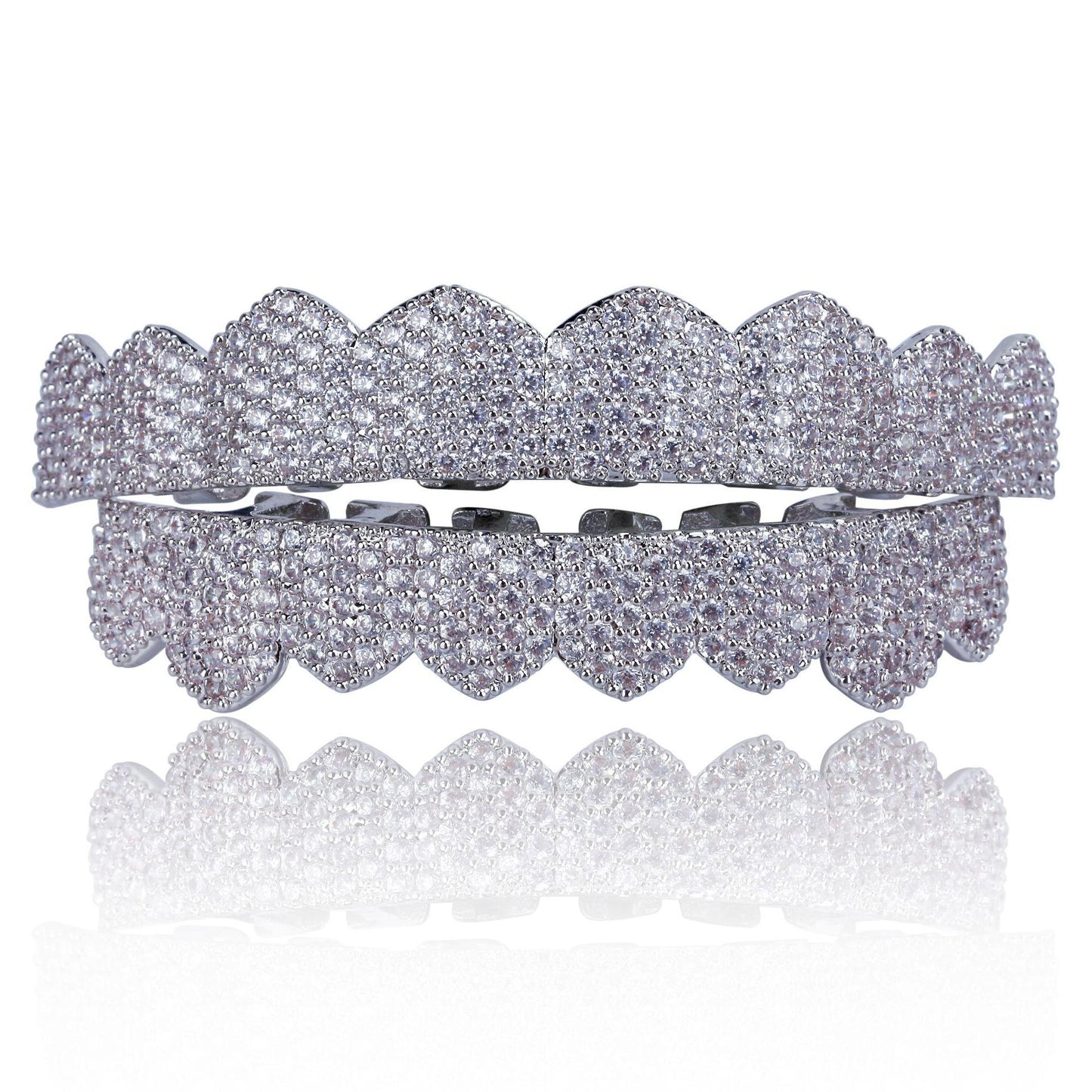 Unisex Sparkling Cubic Zirconia Comfortable Grillz Hiphop Accessories Grills  K241