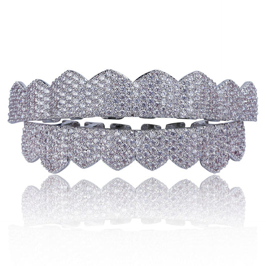 Unisex Sparkling Cubic Zirconia Comfortable Grillz Hiphop Accessories Grills  K241