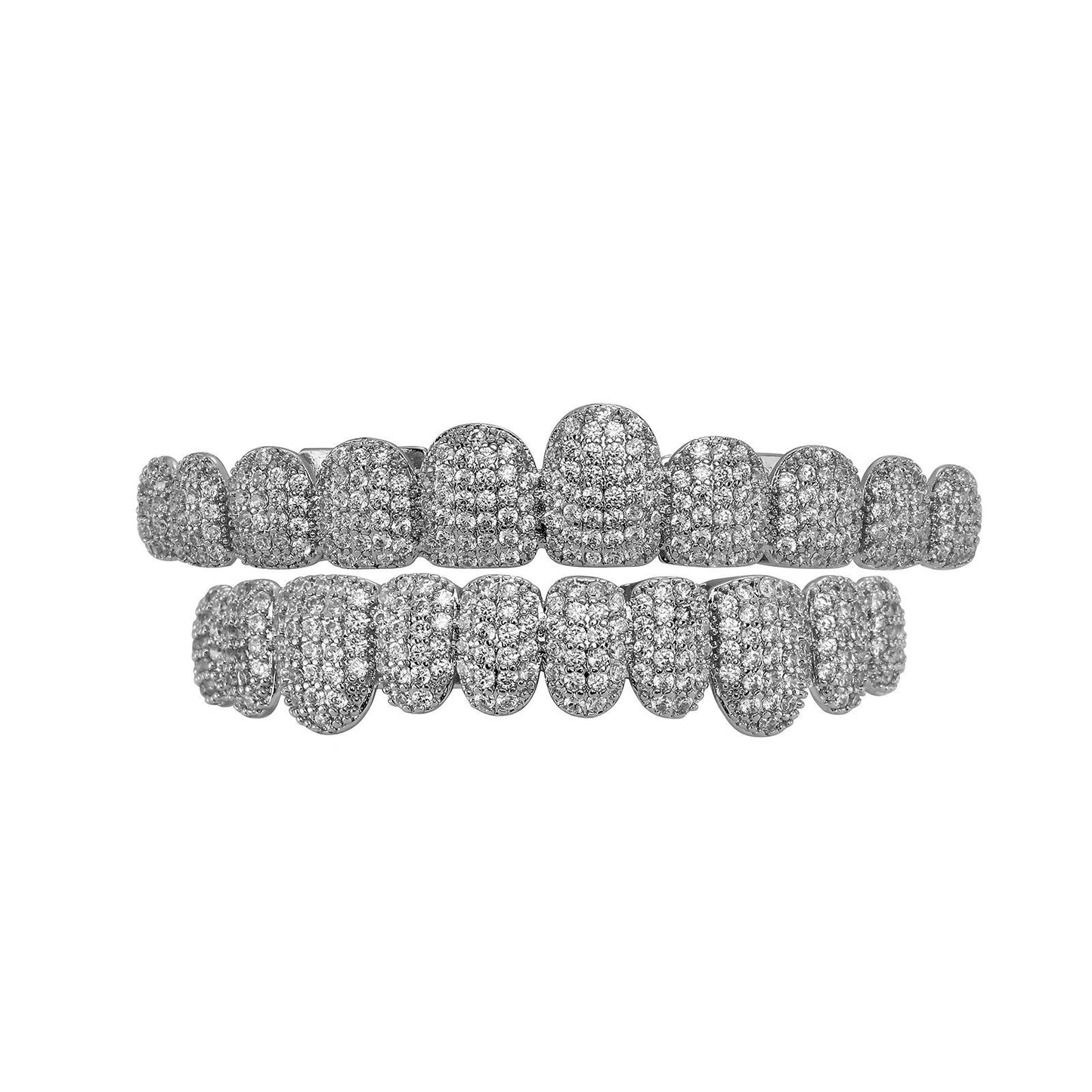 Unisex Cubic Zirconia 10 Teeth Grillz For Men&Women Hiphop Accessories Grills Comfortable K235