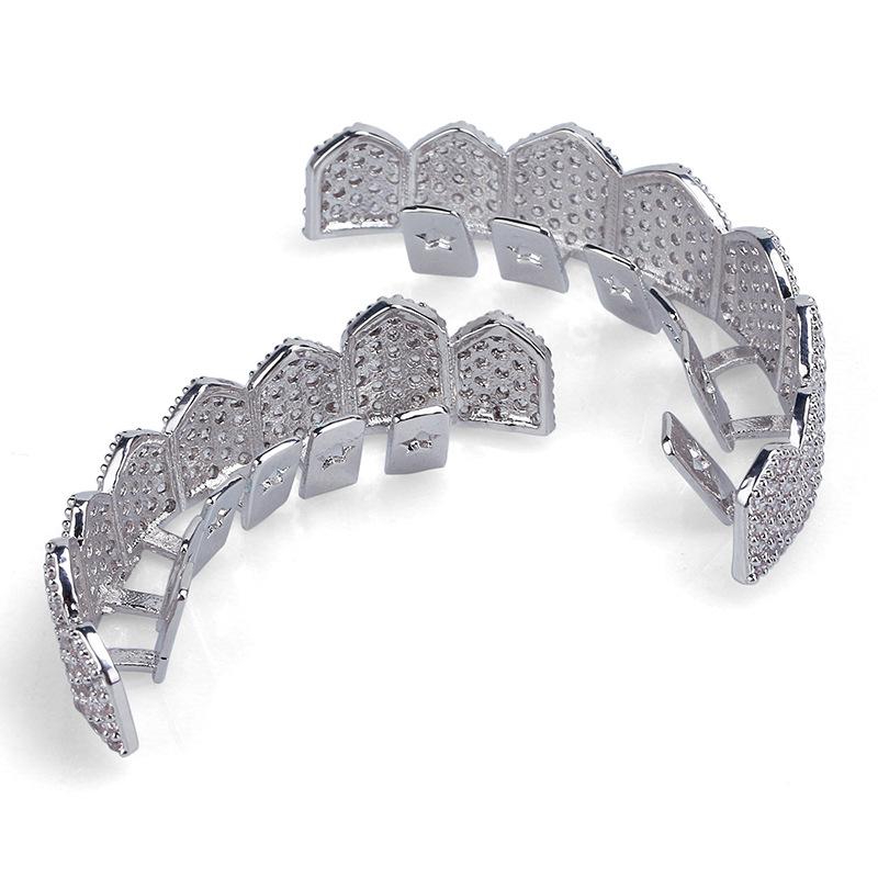 Unisex Sparkling Cubic Zirconia Comfortable Grillz Hiphop Accessories Grills  K241