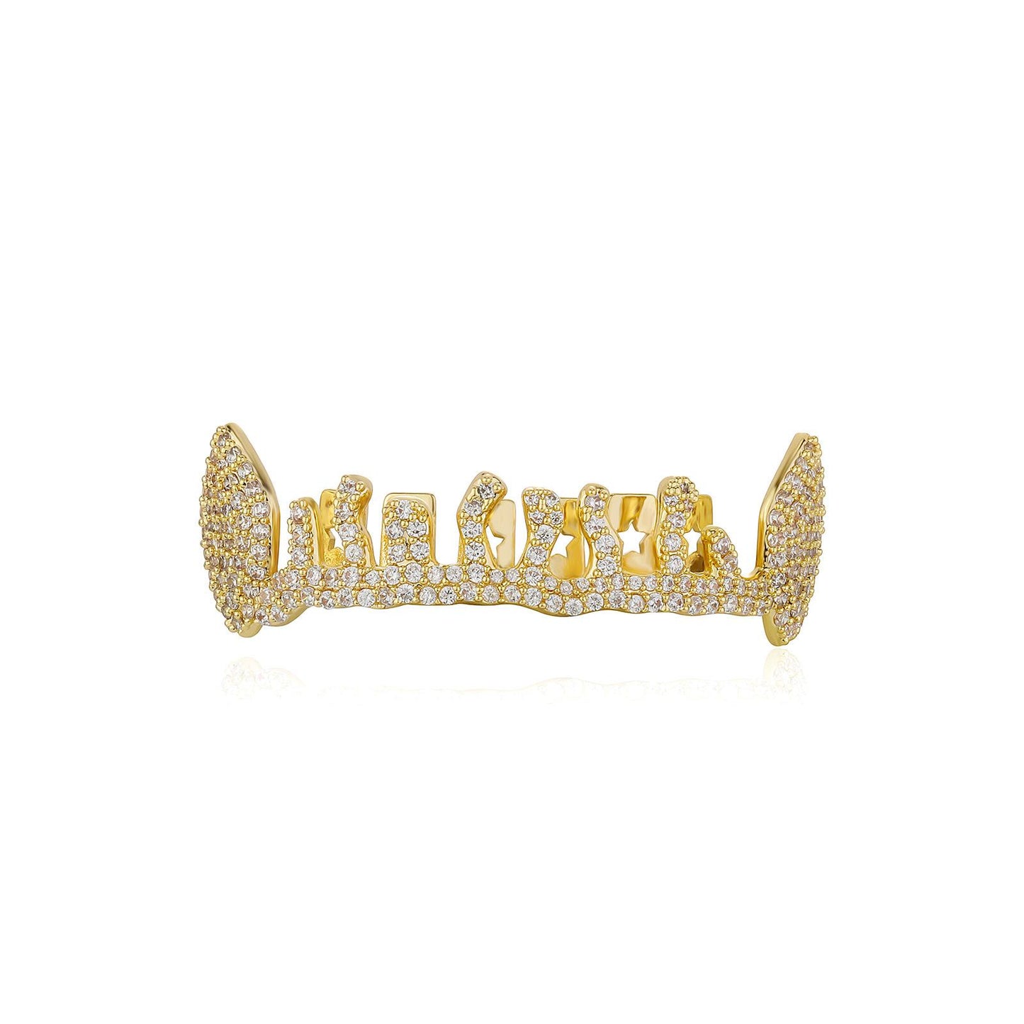 Unisex Water Drop Zircon Grillz Hiphop Accessories Comfortable Grills   K232
