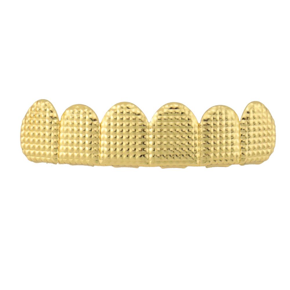 Unisex Halloween Costume Dentures Textured Copper Fangs Grillz Grillz