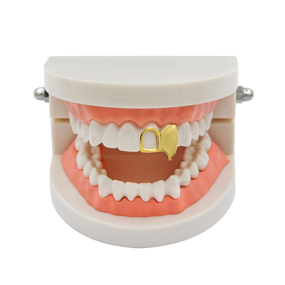 Unisex Hip Hop Grillz - Two Fang Teeth with Hollow Design  Perfect Gift  W831