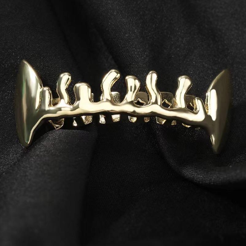 Unisex HIPHOP Hip-hop 8 Upper Teeth and 8 Lower Teeth Grills: Smooth Surface Grillz,S271