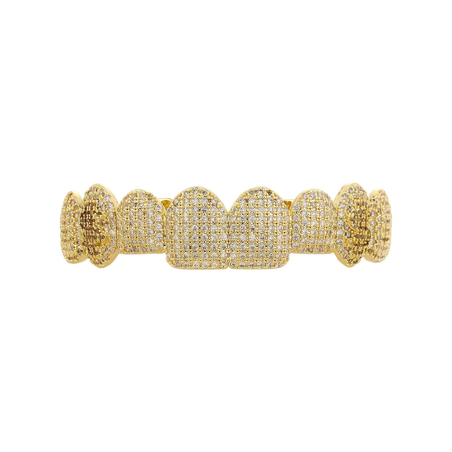 Unisex 8 Teeth Comfortable Cubic Zirconia Grillz For Men&Women Hiphop  K245