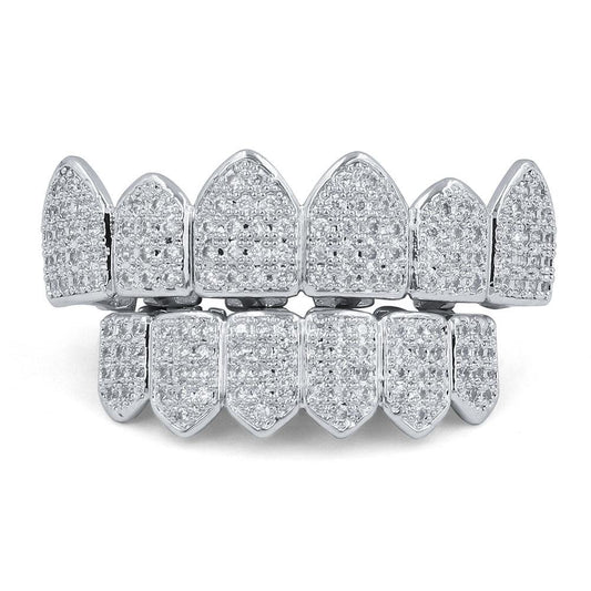 Unisex Hiphop Accessories Grillz Grills Two Color Zircon  Alloy Material K231