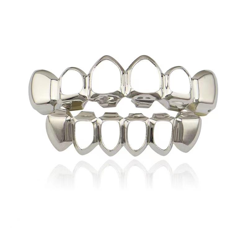 [DEALS FOR YOUR DAYS HOT SALE]Unisex Hollow Hip-hop Grillz: Smooth Surface Halloween Accessories ,S272