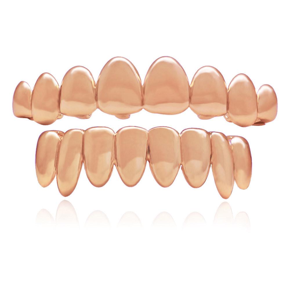 【ALL 8 TEETH GRILLZ WITHOUT ZIRCON IN HERE】Unisex 8 Teeth Decorative Comfortable Grillz For Men & Women HipHop Accessories Grills Perfect Gift