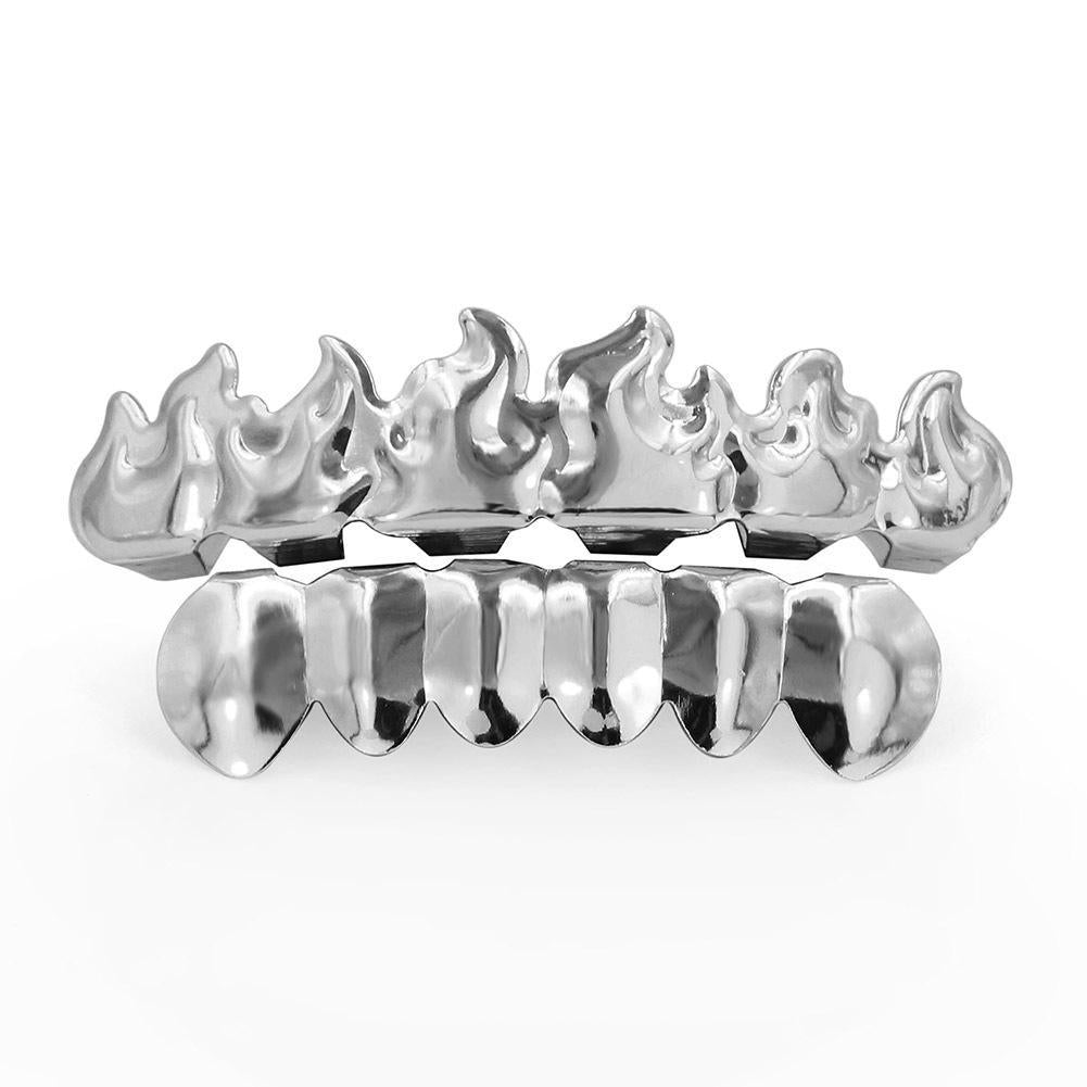 【ALL 6 Teeth GRILLZ WITHOUT ZIRCON IN HERE】Unisex Comfortable Grillz Without Cubic Zirconia For Men & Women HipHop Accessories Grills