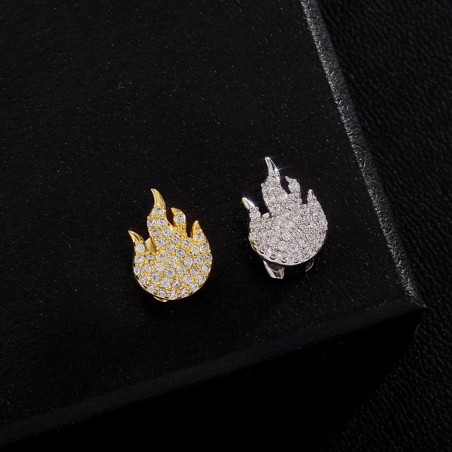 Unisex Halloween Flame Comfortable Grills Hiphop Accessories Grillz   K230