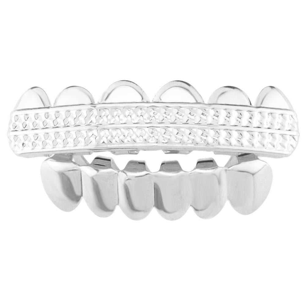 Unisex Halloween Costume Dentures Copper Fangs Grillz Grillz Q875