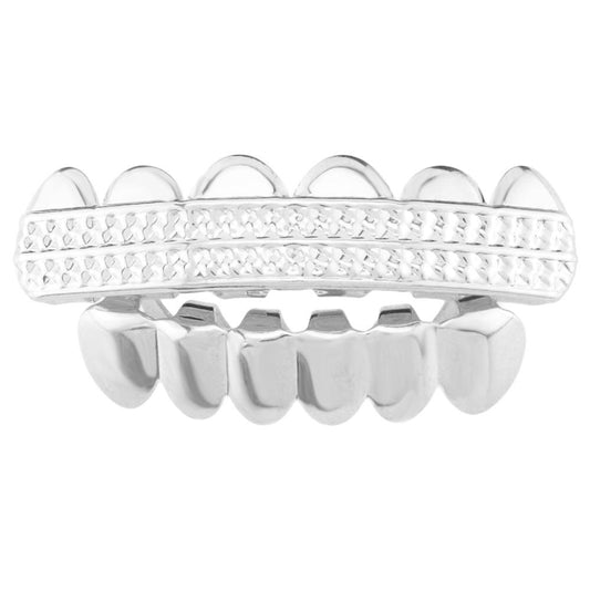 Unisex Halloween Costume Dentures Copper Fangs Grillz Grillz Q875