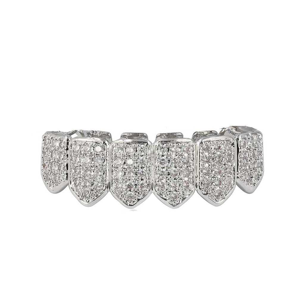 Unisex Hiphop Accessories Grillz Grills Two Color Zircon  Alloy Material K231