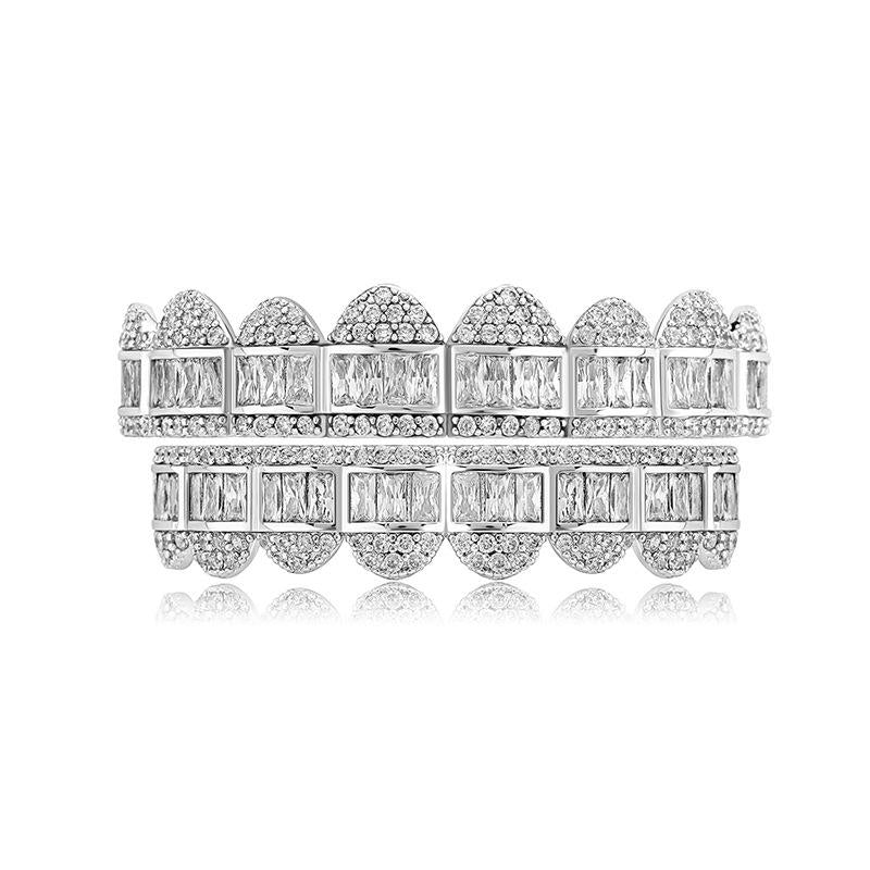 【ALL  8 ZIRCON GRILLZ IN HERE】Unisex Hiphop Accessories Grillz Cubic Zirconia Grills Comfortable  Perfect Gift