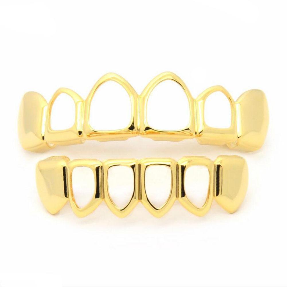 【ALL 6 Teeth GRILLZ WITHOUT ZIRCON IN HERE】Unisex Comfortable Grillz Without Cubic Zirconia For Men & Women HipHop Accessories Grills