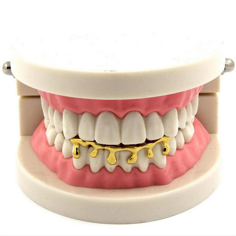 Men's Hot Sale Hip Hop Water Drop Lower Teeth  Grillz - D662