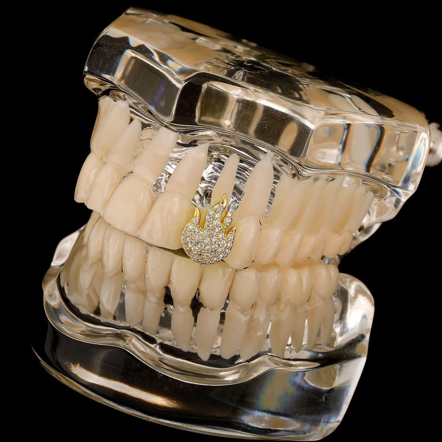 Unisex Halloween Flame Comfortable Grills Hiphop Accessories Grillz   K230