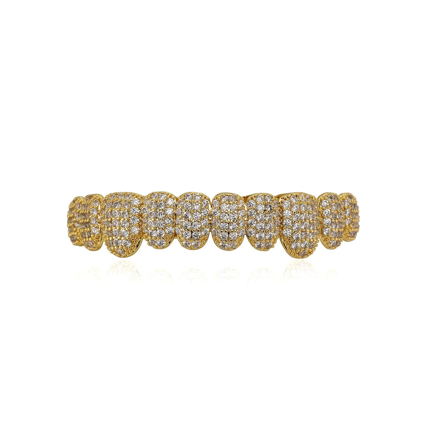Unisex Cubic Zirconia 10 Teeth Grillz For Men&Women Hiphop Accessories Grills Comfortable K235