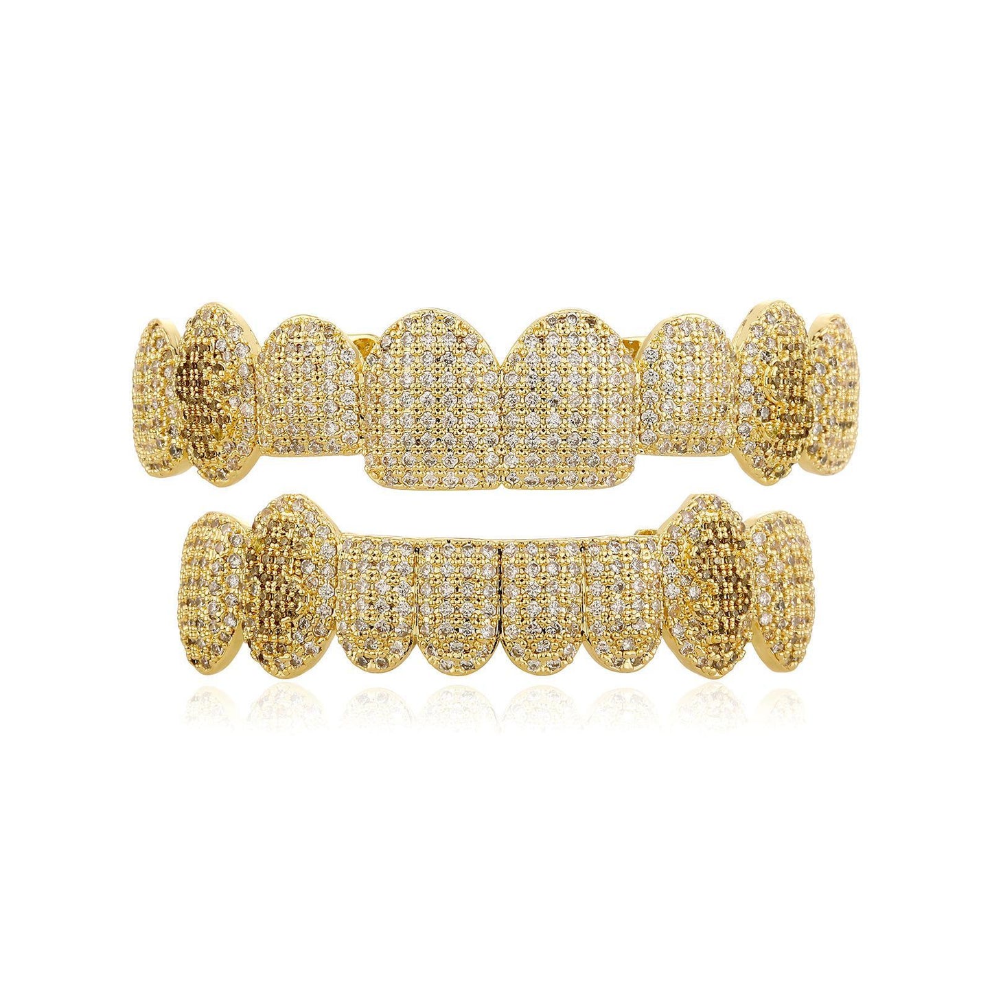 【ALL  8 ZIRCON GRILLZ IN HERE】Unisex Hiphop Accessories Grillz Cubic Zirconia Grills Comfortable  Perfect Gift