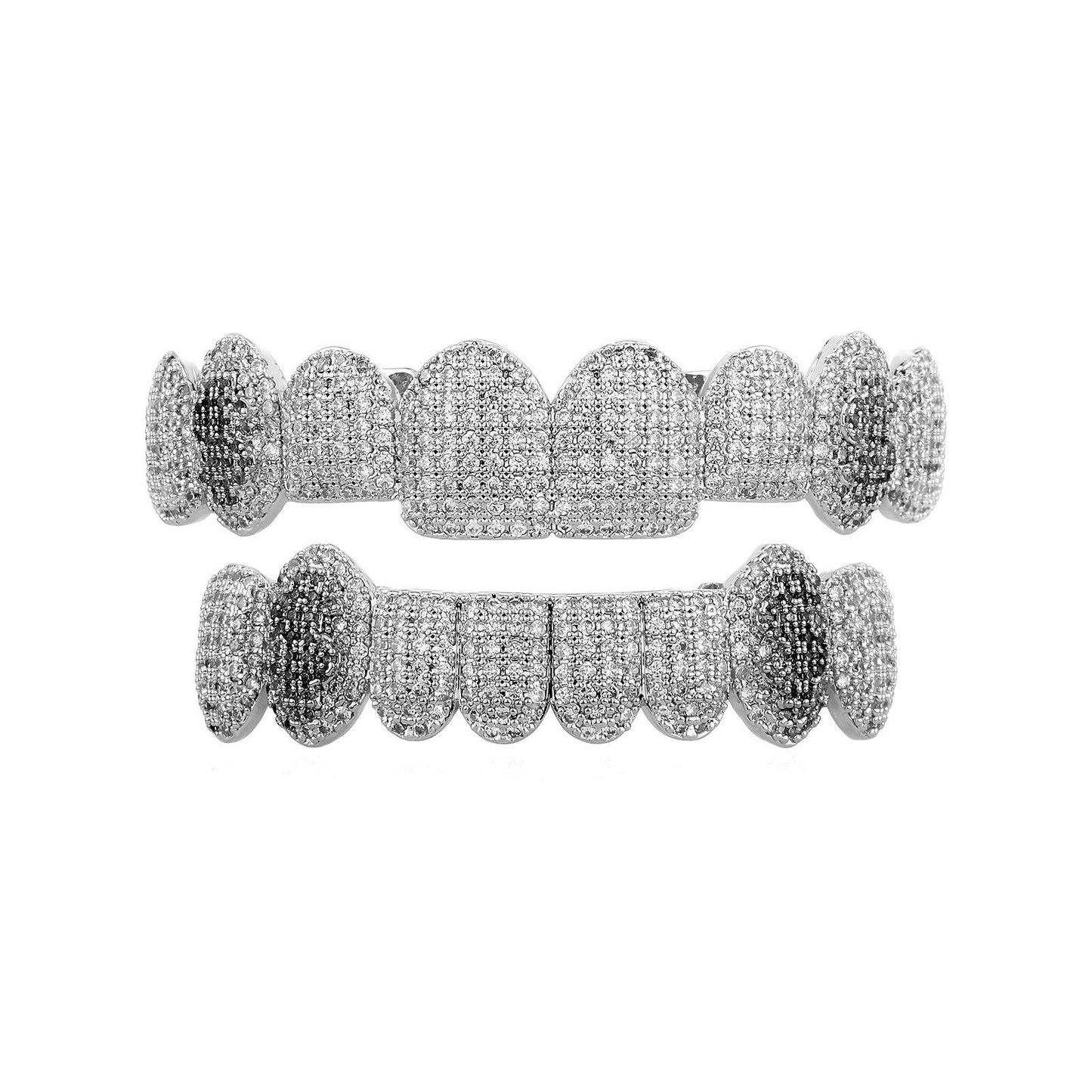 【ALL  8 ZIRCON GRILLZ IN HERE】Unisex Hiphop Accessories Grillz Cubic Zirconia Grills Comfortable  Perfect Gift