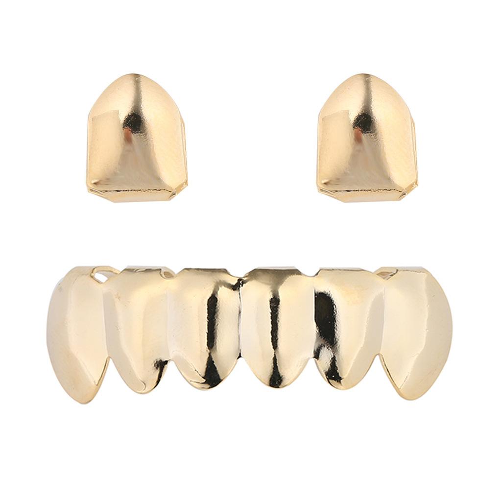 Unisex Hot Sale Hip Hop Braces Single+Lower Teeth Comfortable Braces Accessories Grills Grillz Set -D648