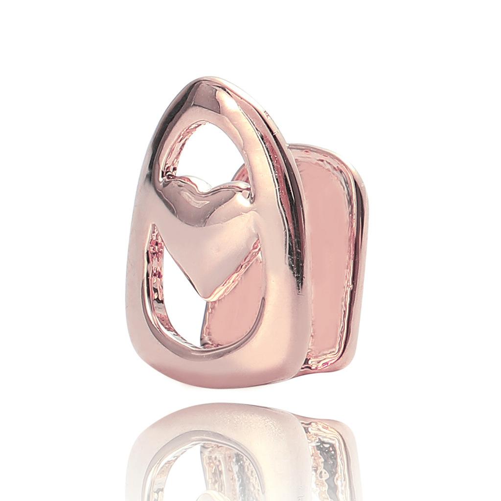 Unisex Hip-Hop Halloween Fangs Grillz Hollow Heart-shaped Fangs Grillz Single Tooth .Q1079