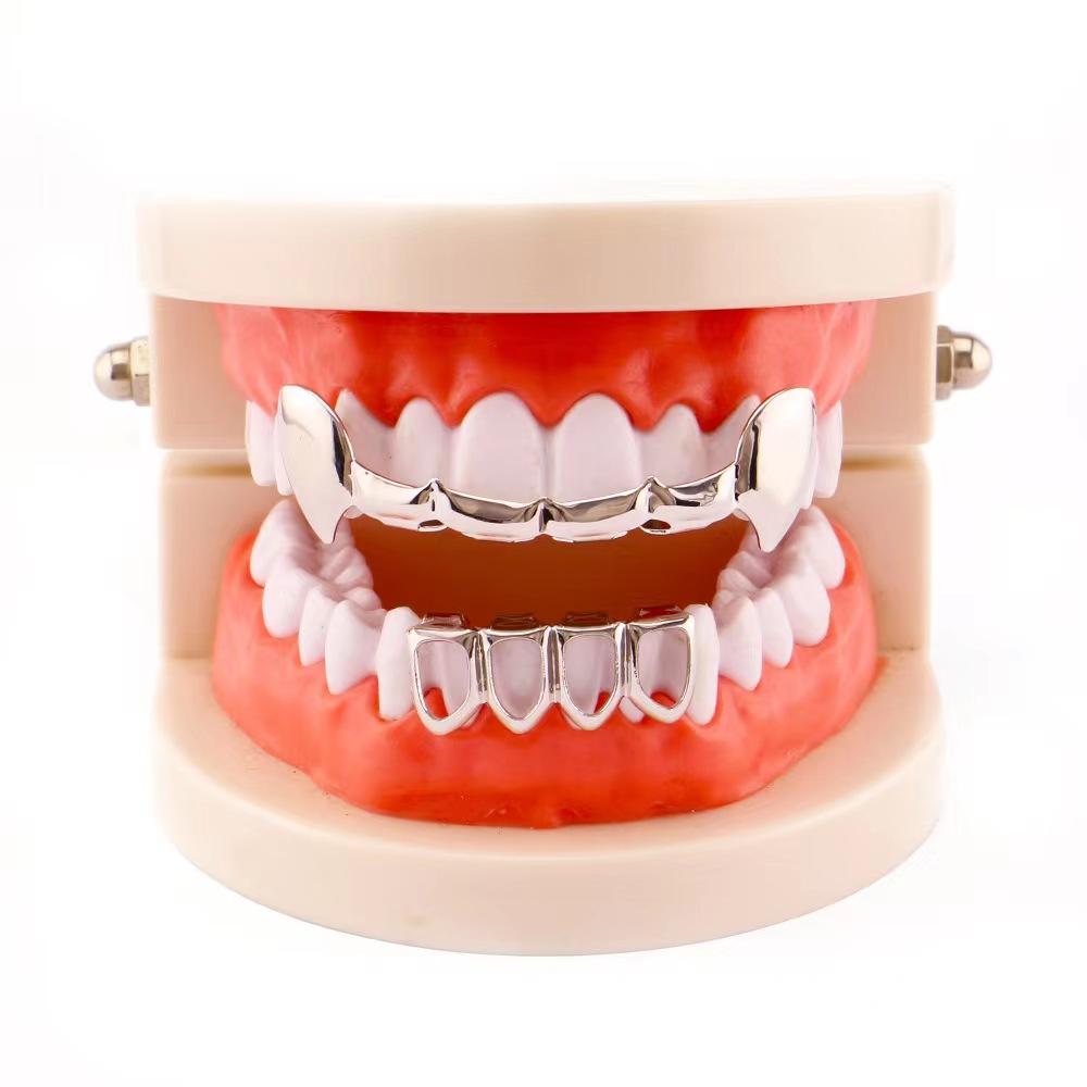 Unisex Grillz Hollow Fangs Grillz Hip-hop Vampire Teeth: Halloween Accessories S274