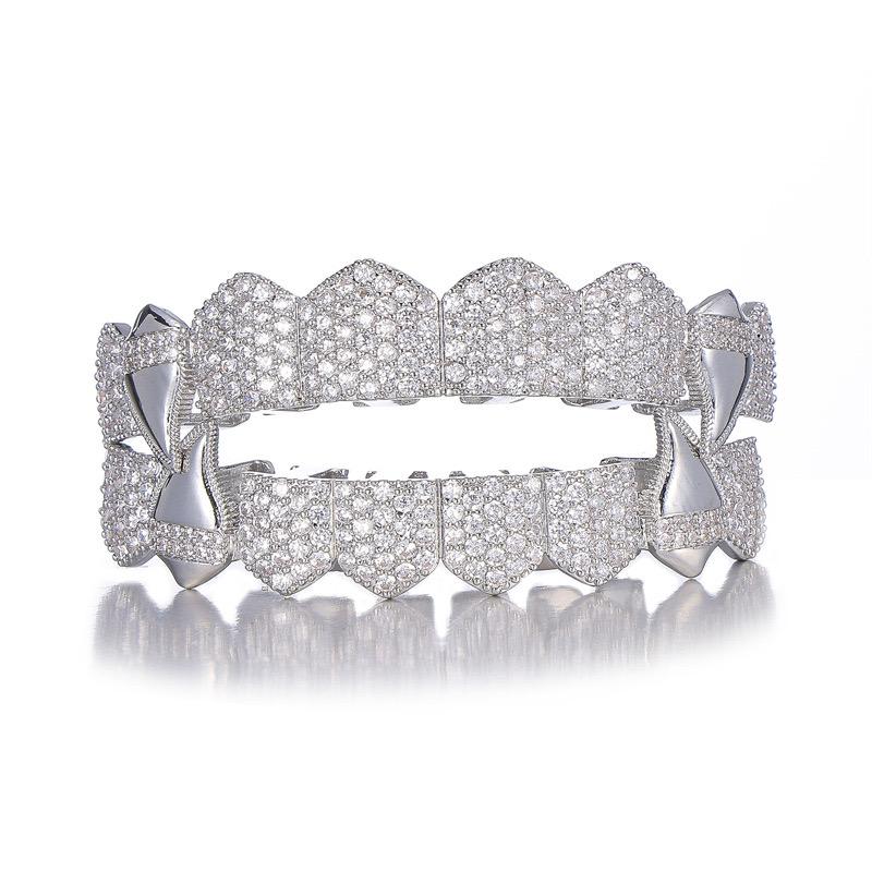 【ALL  8 ZIRCON GRILLZ IN HERE】Unisex Hiphop Accessories Grillz Cubic Zirconia Grills Comfortable  Perfect Gift
