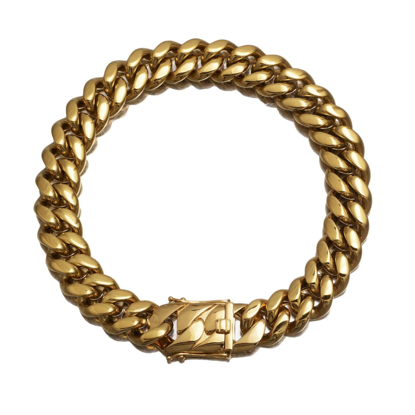Men's Retro  simple Urban Hip Hop Cuban Chain  Titanium Steel Necklace  22mm 8.5-30inches  D392