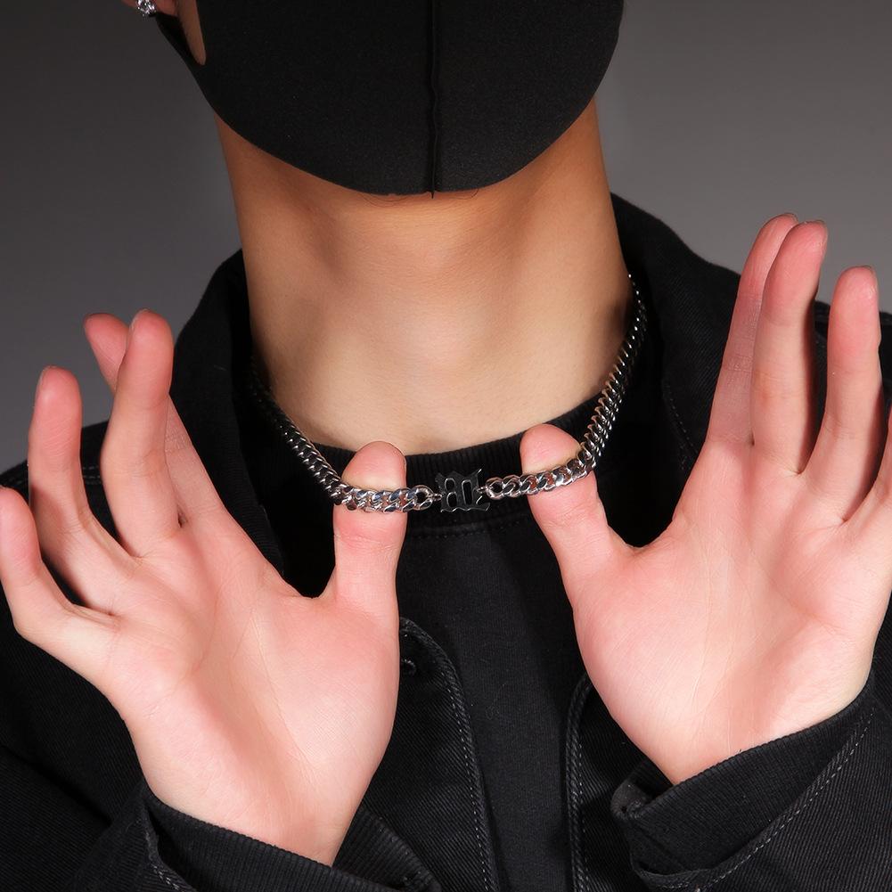 8mm Unisex Urban Groove Stainless Steel Cuban Chain 18 Inches Chain Length -  D314