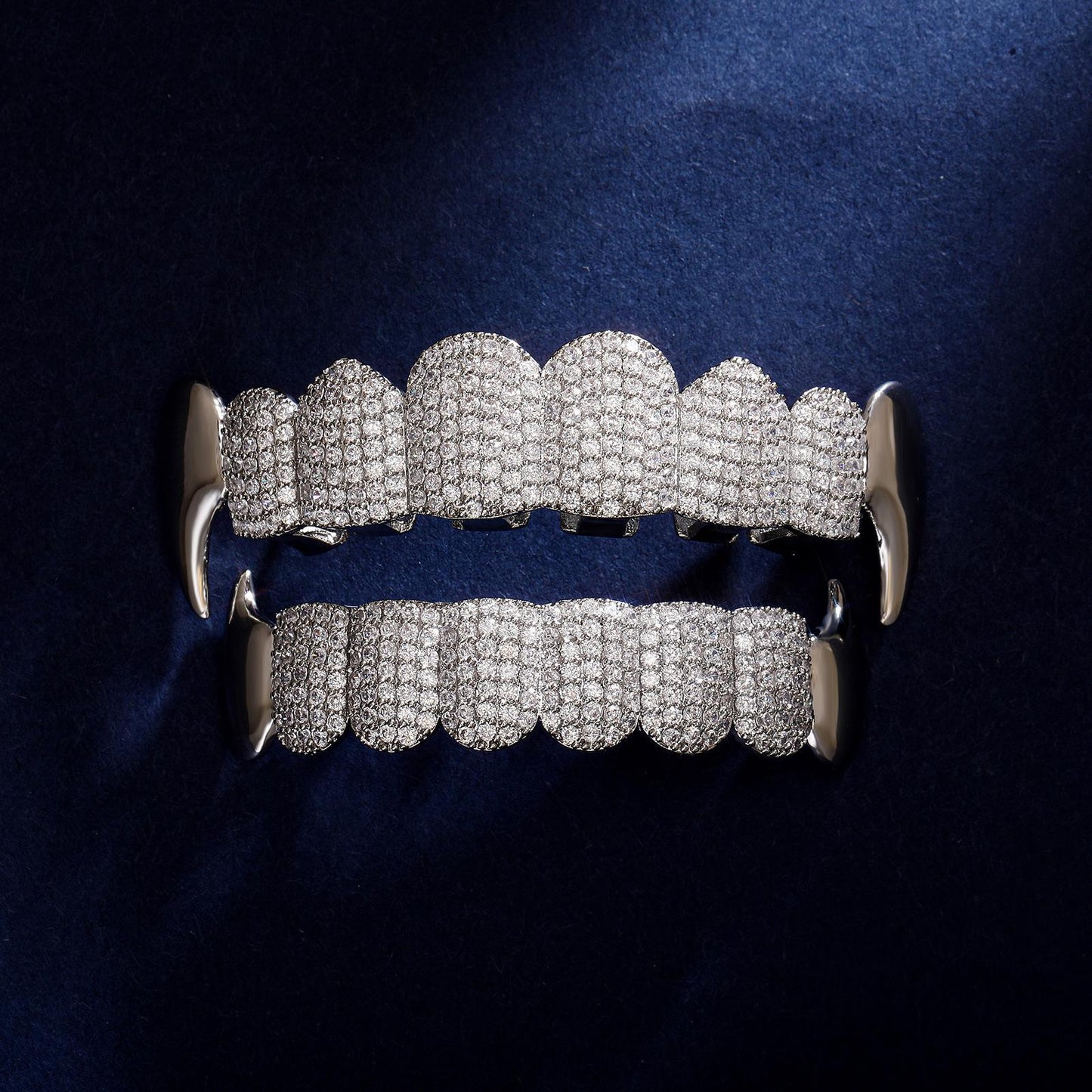 【ALL  8 ZIRCON GRILLZ IN HERE】Unisex Hiphop Accessories Grillz Cubic Zirconia Grills Comfortable  Perfect Gift
