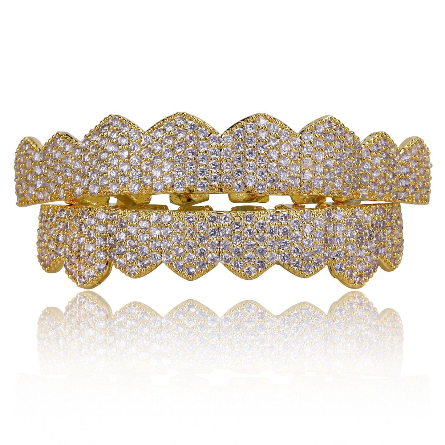 【ALL  8 ZIRCON GRILLZ IN HERE】Unisex Hiphop Accessories Grillz Cubic Zirconia Grills Comfortable  Perfect Gift