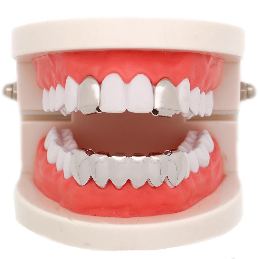 Hip Hop Smooth Teeth  Vampire Fangs Grillz Halloween Accessories for Men and Women  W778