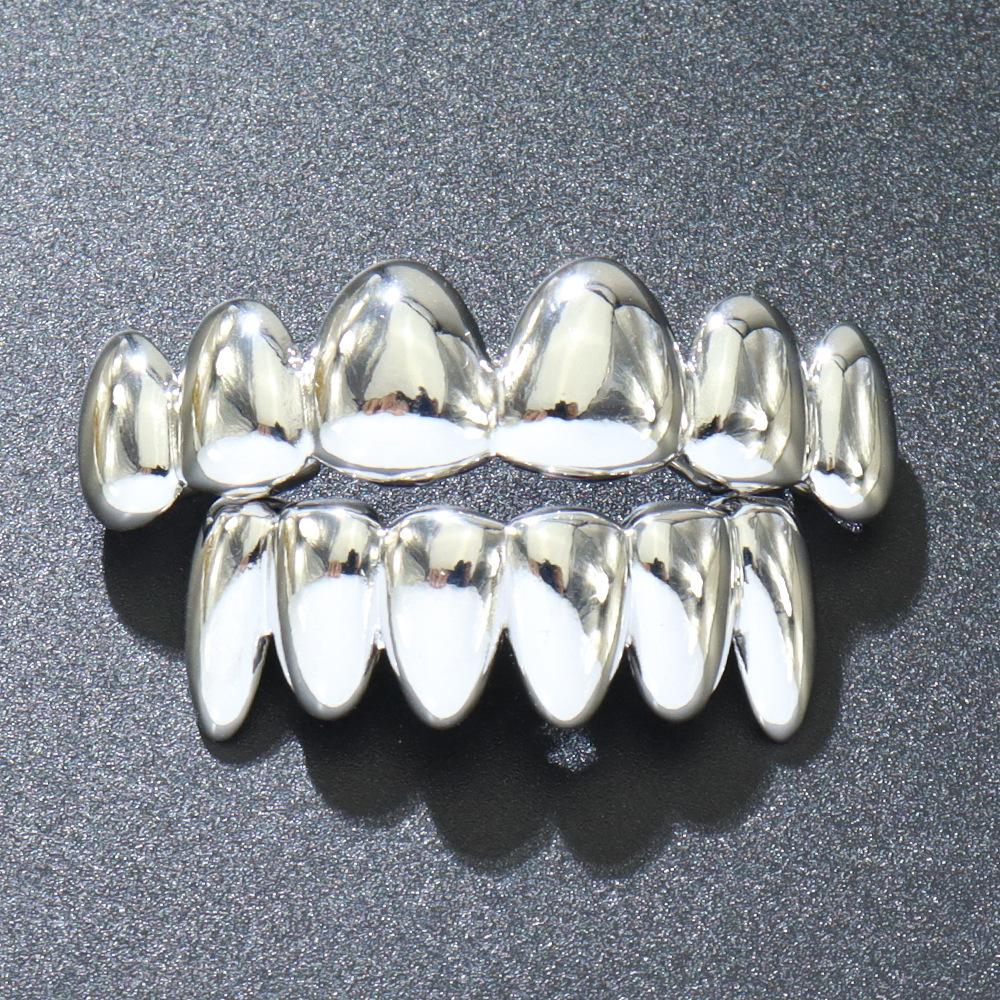 Unisex Irregular Hip Hop Six-Tooth Grillz - Smooth Vampire Fangs Grillz in Copper  Perfect Gift For W782