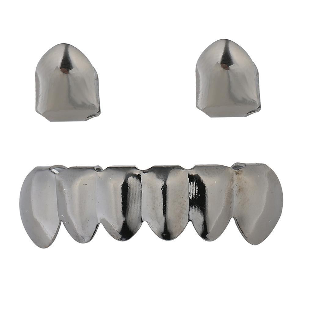 Unisex Hot Sale Hip Hop Braces Single+Lower Teeth Comfortable Braces Accessories Grills Grillz Set -D648