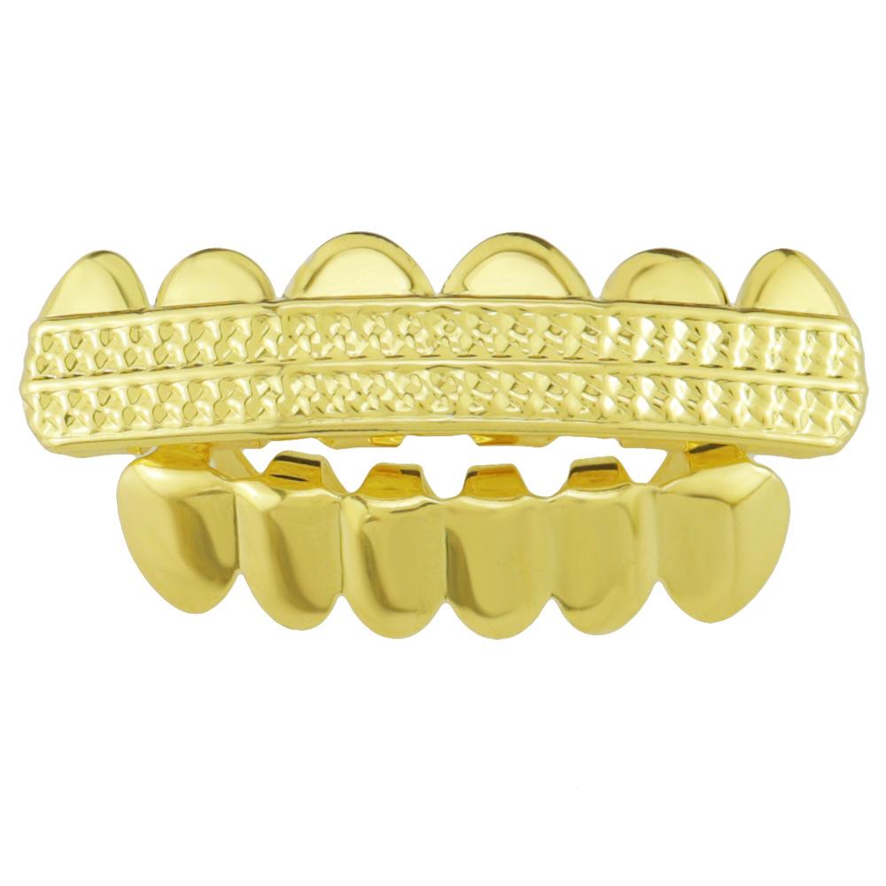 Unisex Halloween Costume Dentures Copper Fangs Grillz Grillz Q875