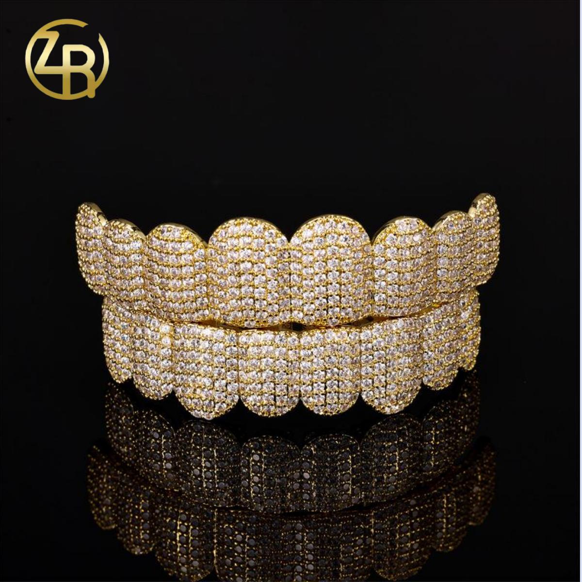 【ALL  8 ZIRCON GRILLZ IN HERE】Unisex Hiphop Accessories Grillz Cubic Zirconia Grills Comfortable  Perfect Gift
