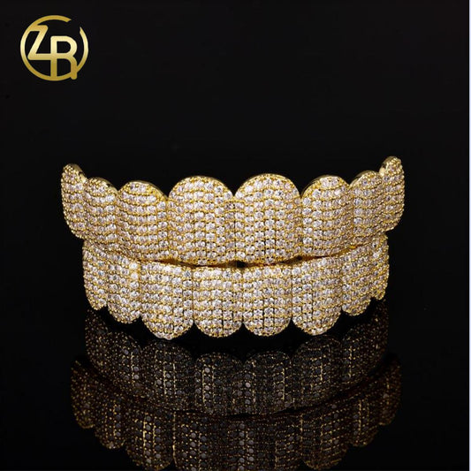 【ALL  8 ZIRCON GRILLZ IN HERE】Unisex Hiphop Accessories Grillz Cubic Zirconia Grills Comfortable  Perfect Gift