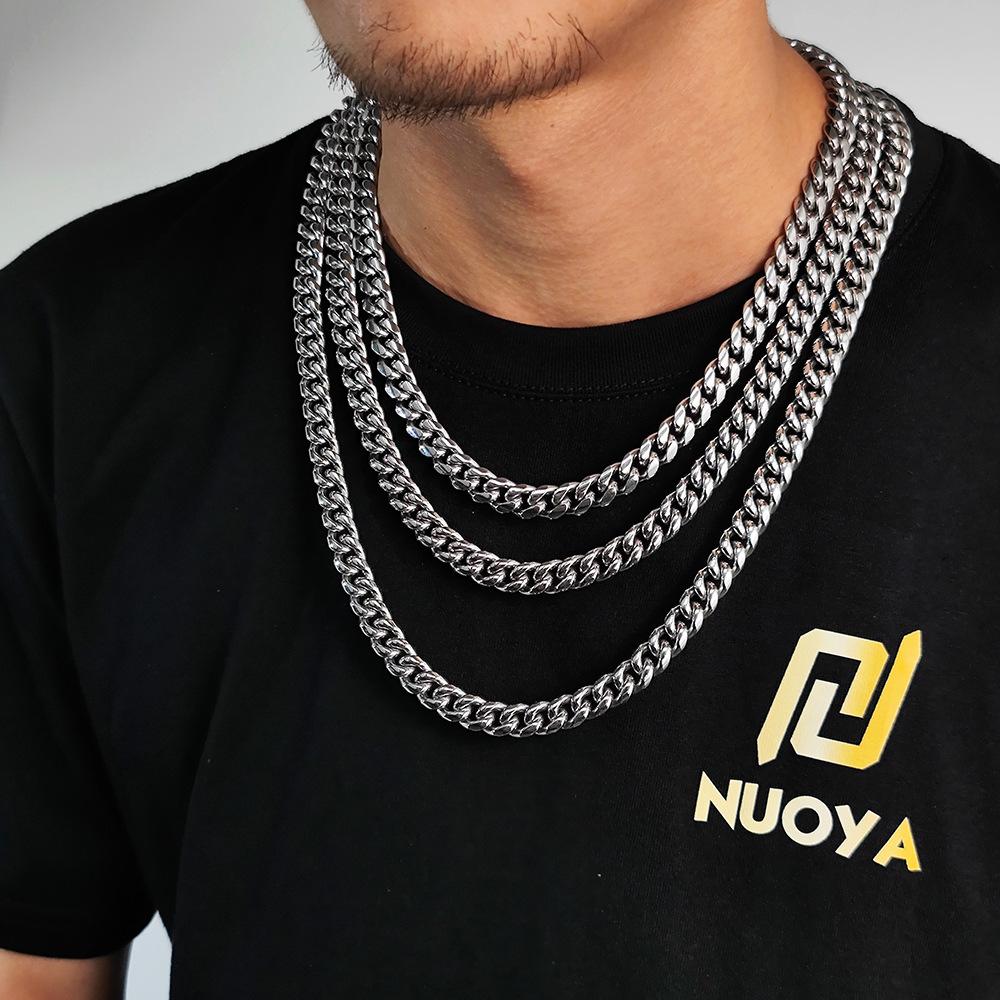 Men's Miami Luxe Cuban Chain Necklace 16-30" Chain Length -D379