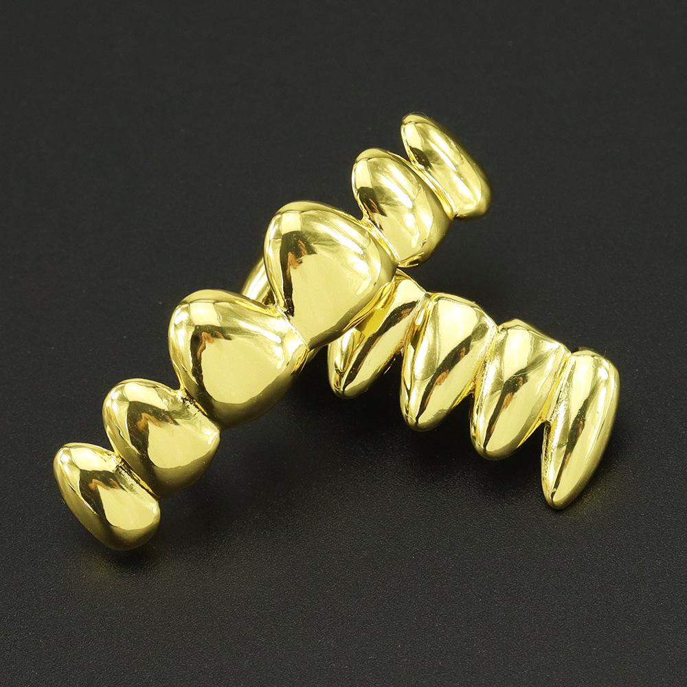 Unisex Irregular Hip Hop Six-Tooth Grillz - Smooth Vampire Fangs Grillz in Copper  Perfect Gift For W782