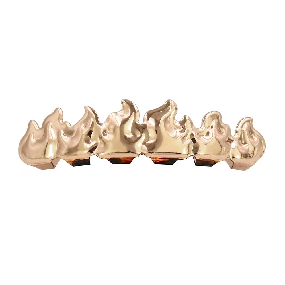 Unisex Halloween Costume Denture Set Copper Fangs Grillz Accessories Grillz - Q873