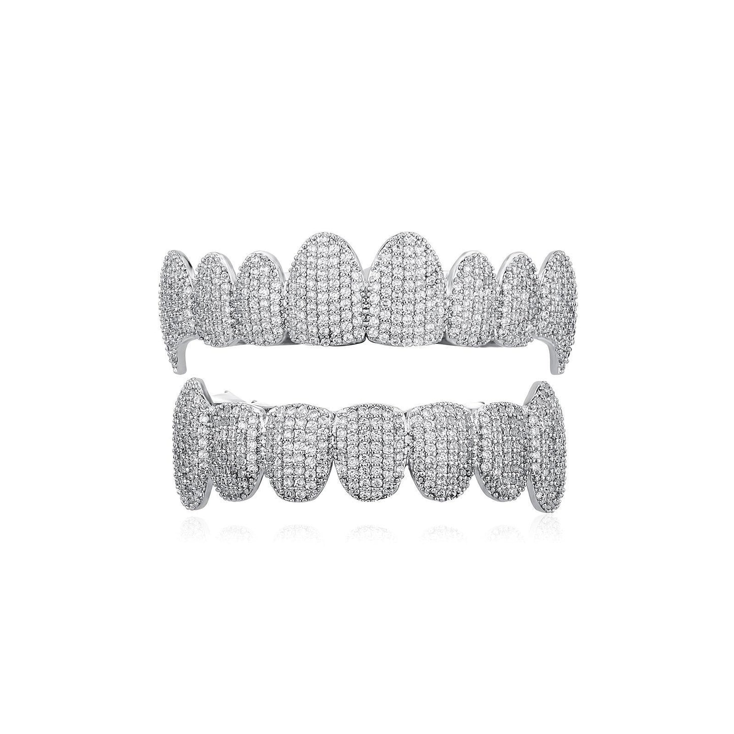 【ALL  8 ZIRCON GRILLZ IN HERE】Unisex Hiphop Accessories Grillz Cubic Zirconia Grills Comfortable  Perfect Gift