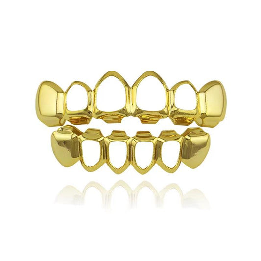 [DEALS FOR YOUR DAYS HOT SALE]Unisex Hollow Hip-hop Grillz: Smooth Surface Halloween Accessories ,S272