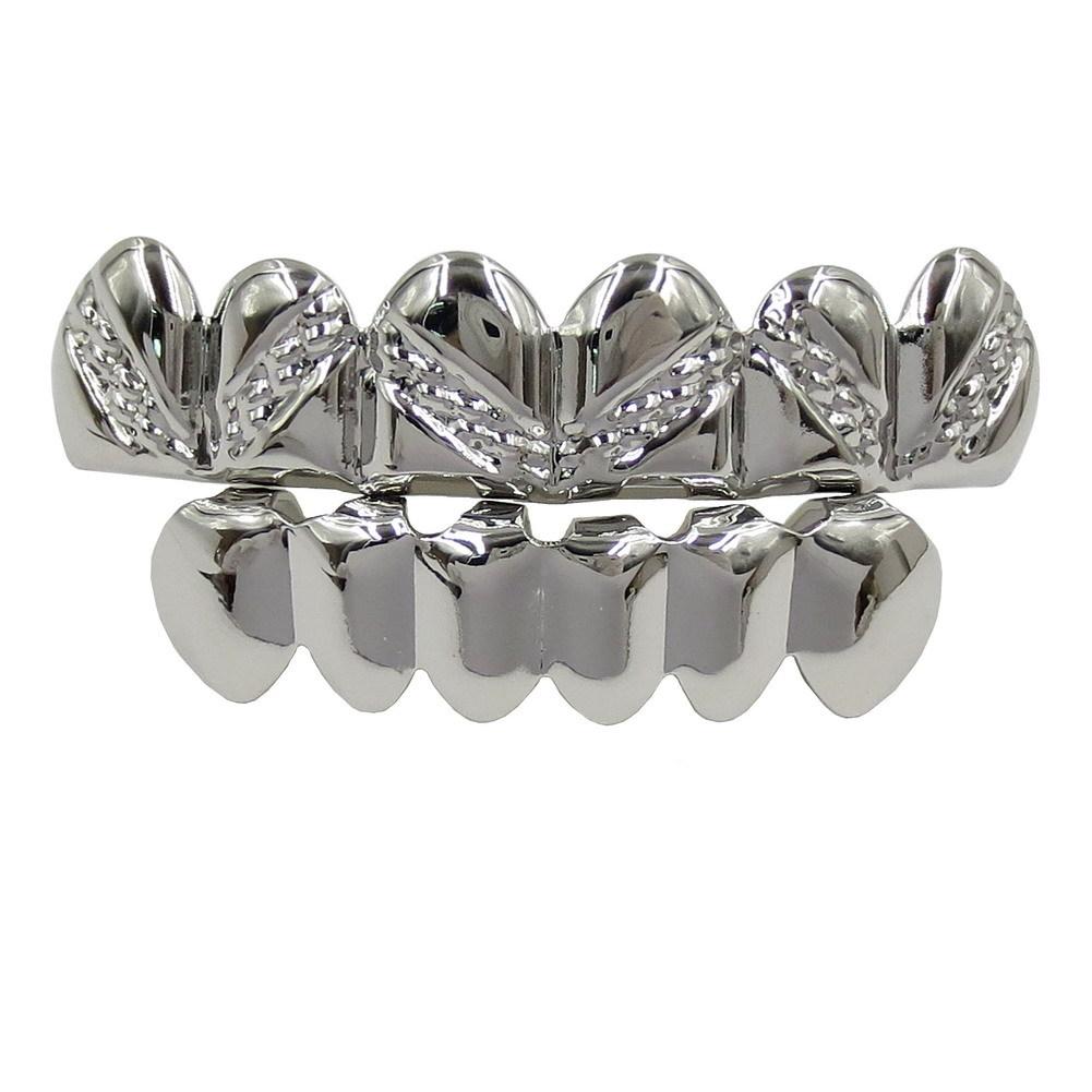Men's Hot Sale Hip Hop Teeth Grillz - Real Smooth Twill Style - D659