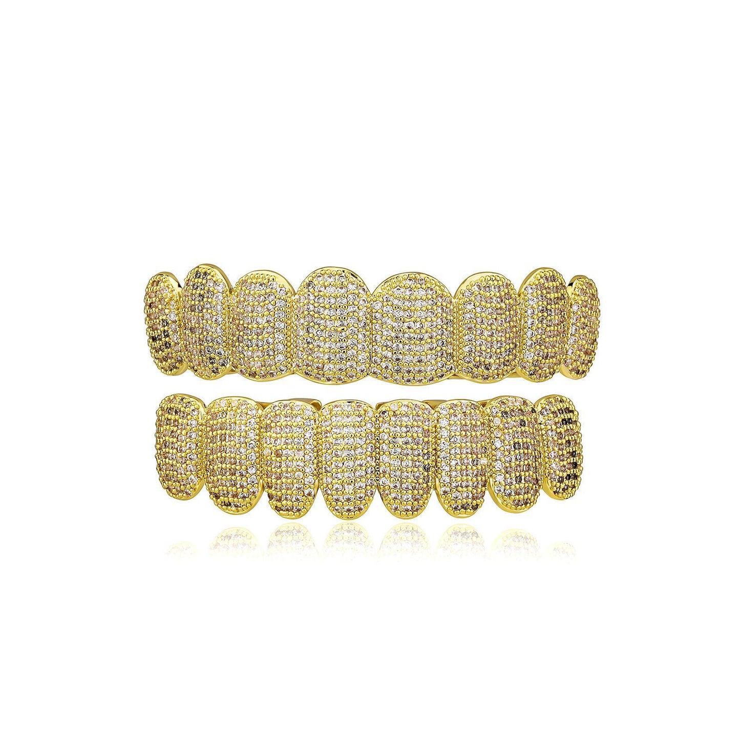 【ALL  8 ZIRCON GRILLZ IN HERE】Unisex Hiphop Accessories Grillz Cubic Zirconia Grills Comfortable  Perfect Gift