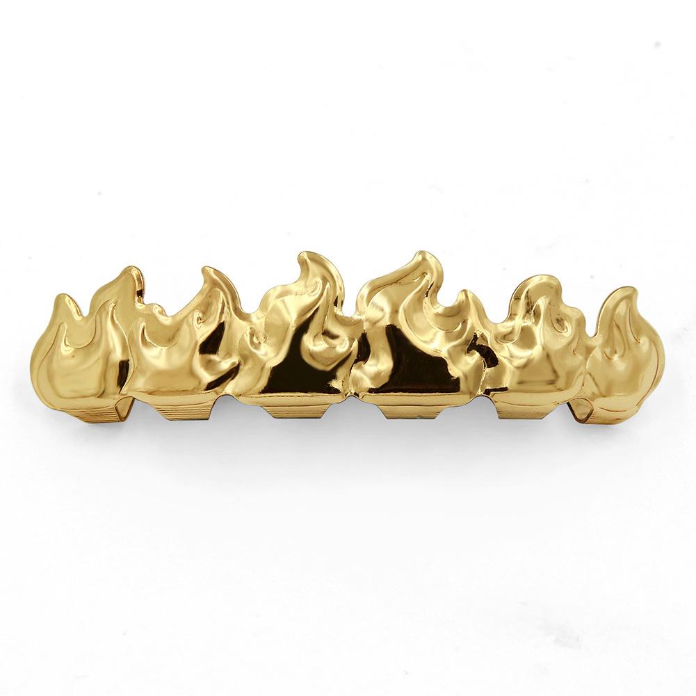 Unisex Halloween Costume Denture Set Copper Fangs Grillz Accessories Grillz - Q873