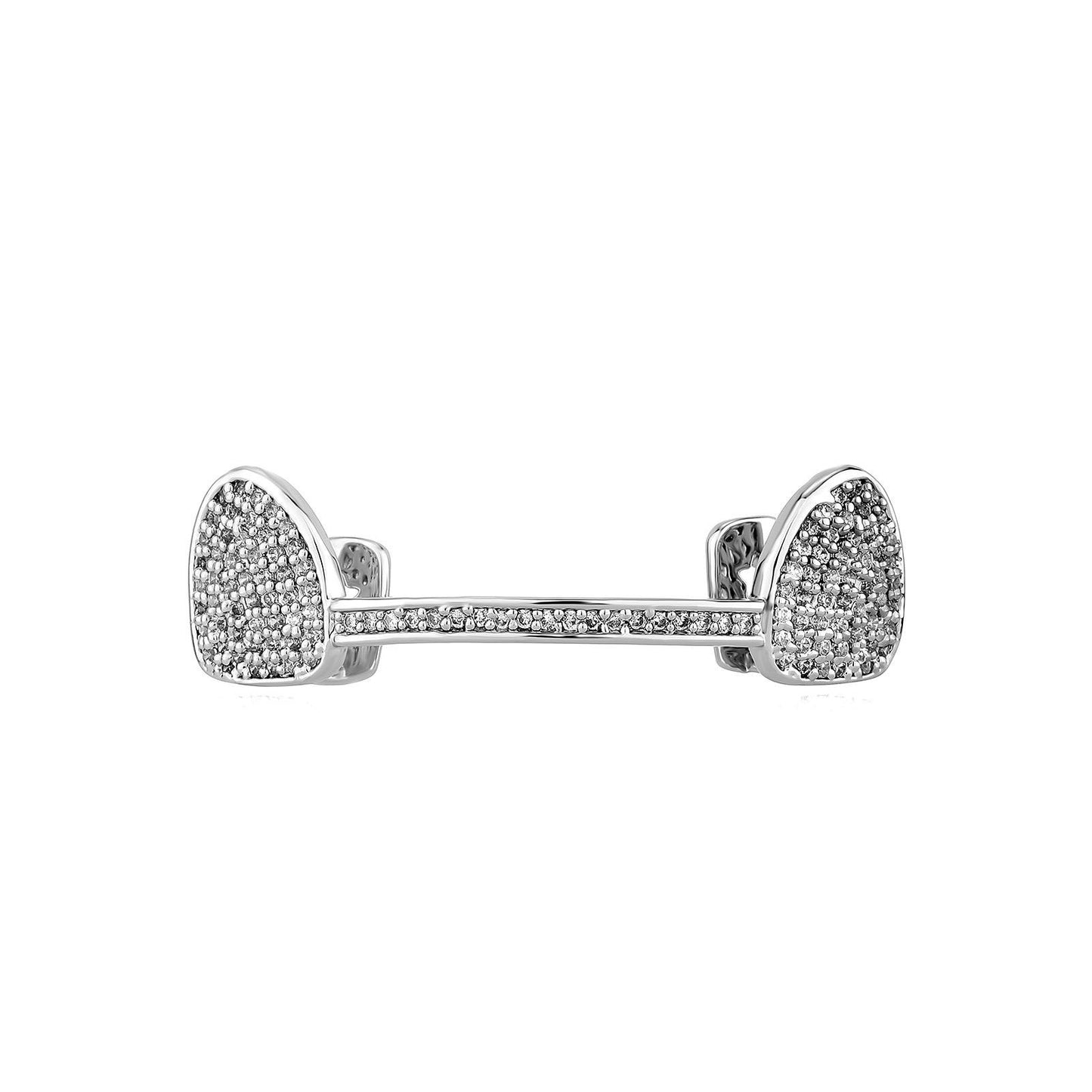 Unisex 2 Teeth Lower/Upper Two Ways Use Comfortable Grillz Hiphop Accessories Grills For Men&Women   K291